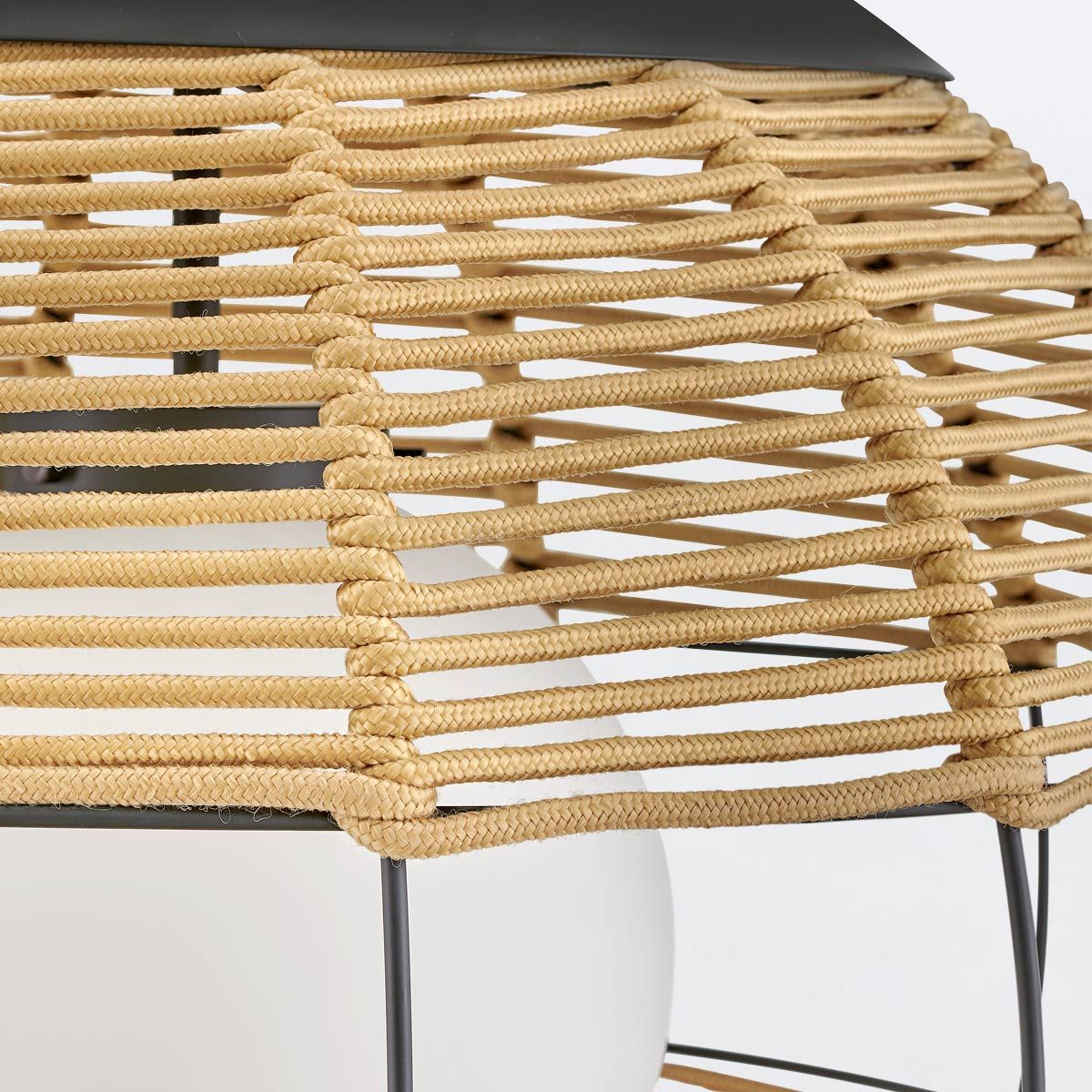 Quintiesse Maddox 1 Light Medium Outdoor Pendant - Black & Camel