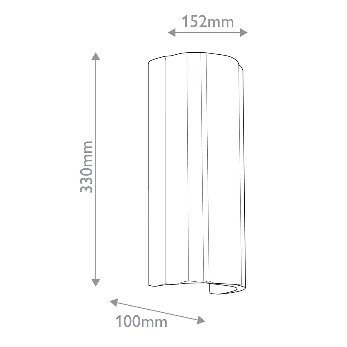 Quintiesse Martine 2 Light Wall Light - Antique White