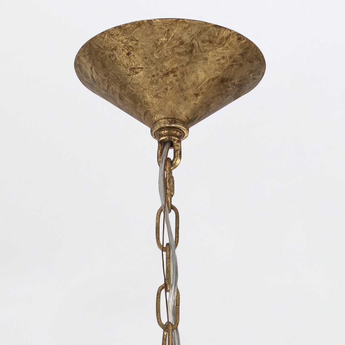 Quintiesse Meridian 3 Light Pendant - Distressed Gold & Smoked Glass