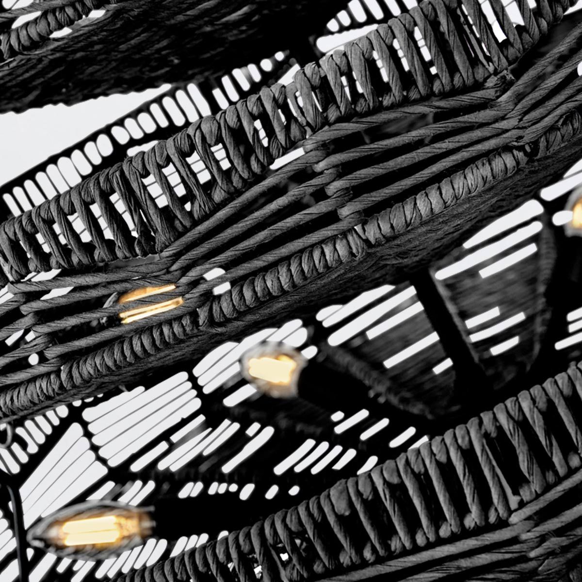 Quintiesse Ophelia 13 Light Multi Tier Chandelier - Black