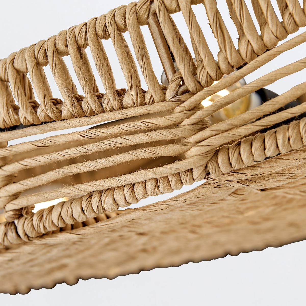 Quintiesse Ophelia 6 Light Duo Mount Pendant - Black & Camel