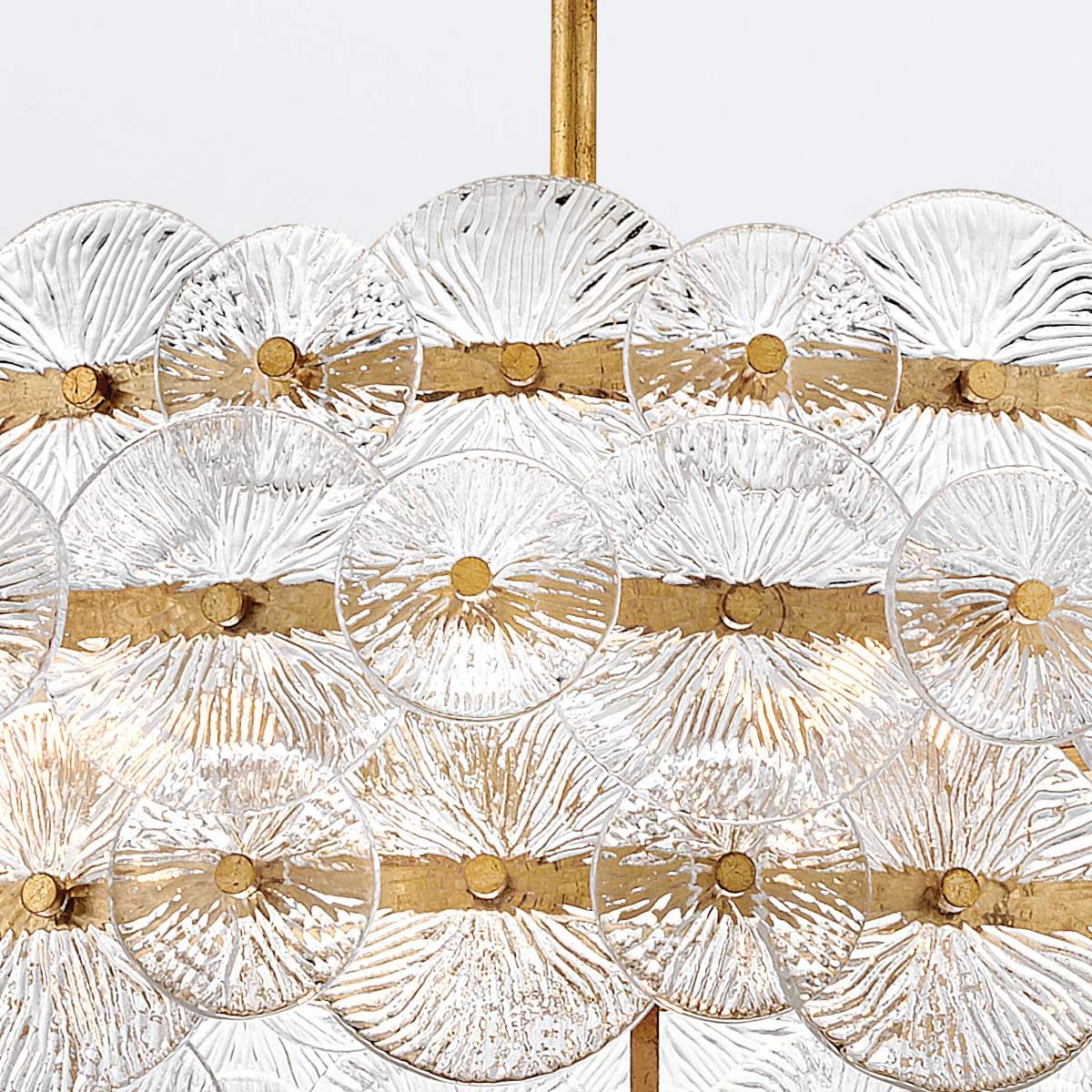 Quintiesse Rene 6 Light Drum Chandelier - Distressed Brass