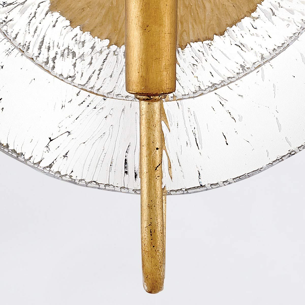 Quintiesse Rene 1 Light Wall Light - Distressed Brass