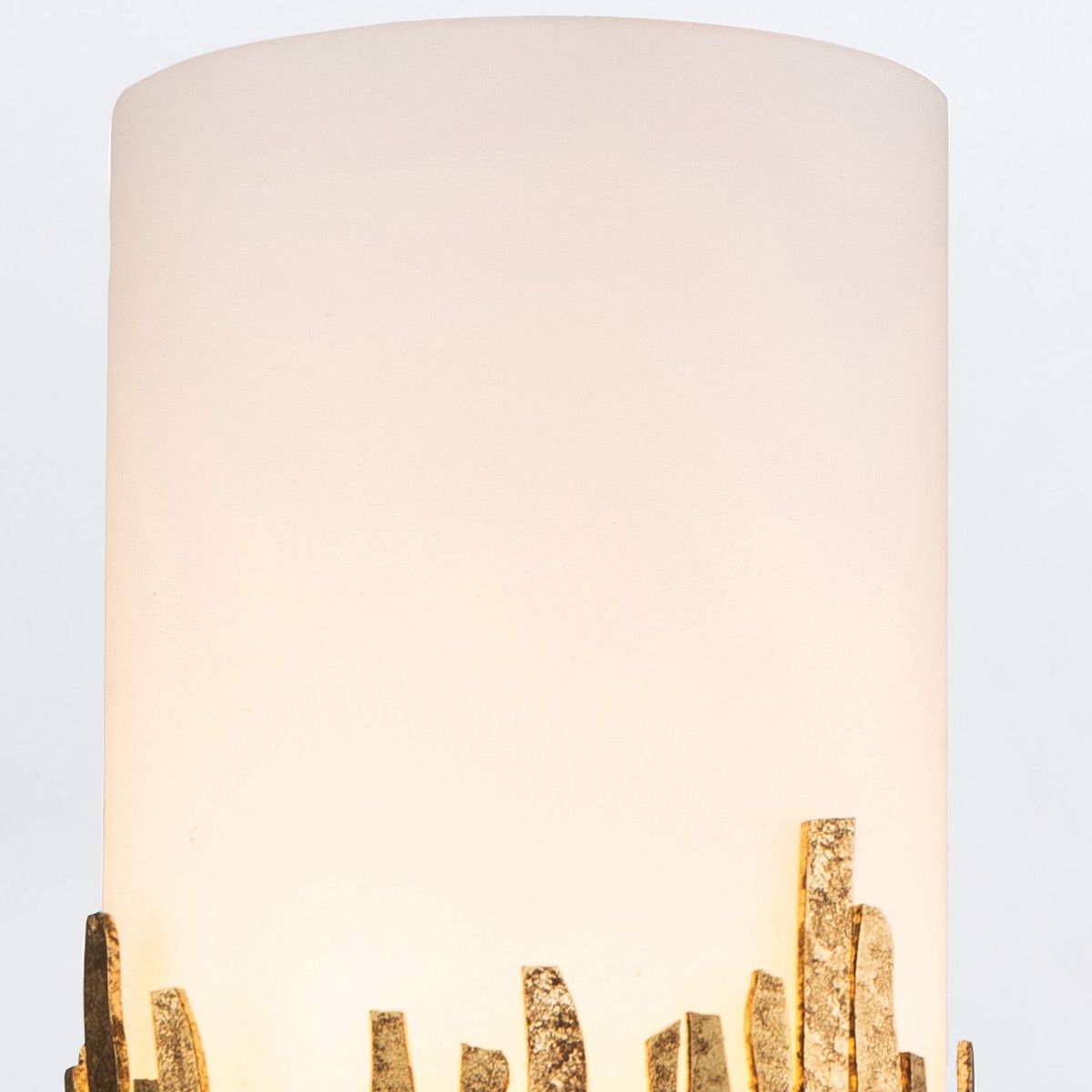 Quintiesse Sawgrass 1 Light Wall Light - Gold Leaf with Antique Glaze