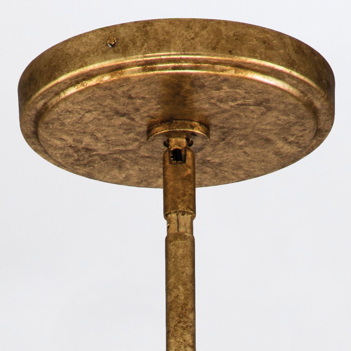 Quintiesse Sawgrass 3 Light Chandelier - Gold Leaf with Antique Glaze