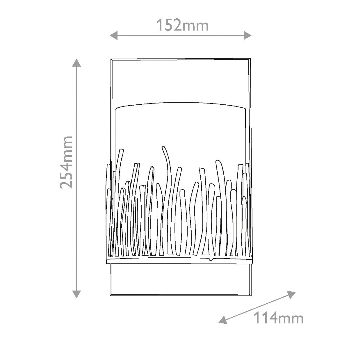 Quintiesse Sawgrass 1 Light Wall Light - Gold Leaf with Antique Glaze