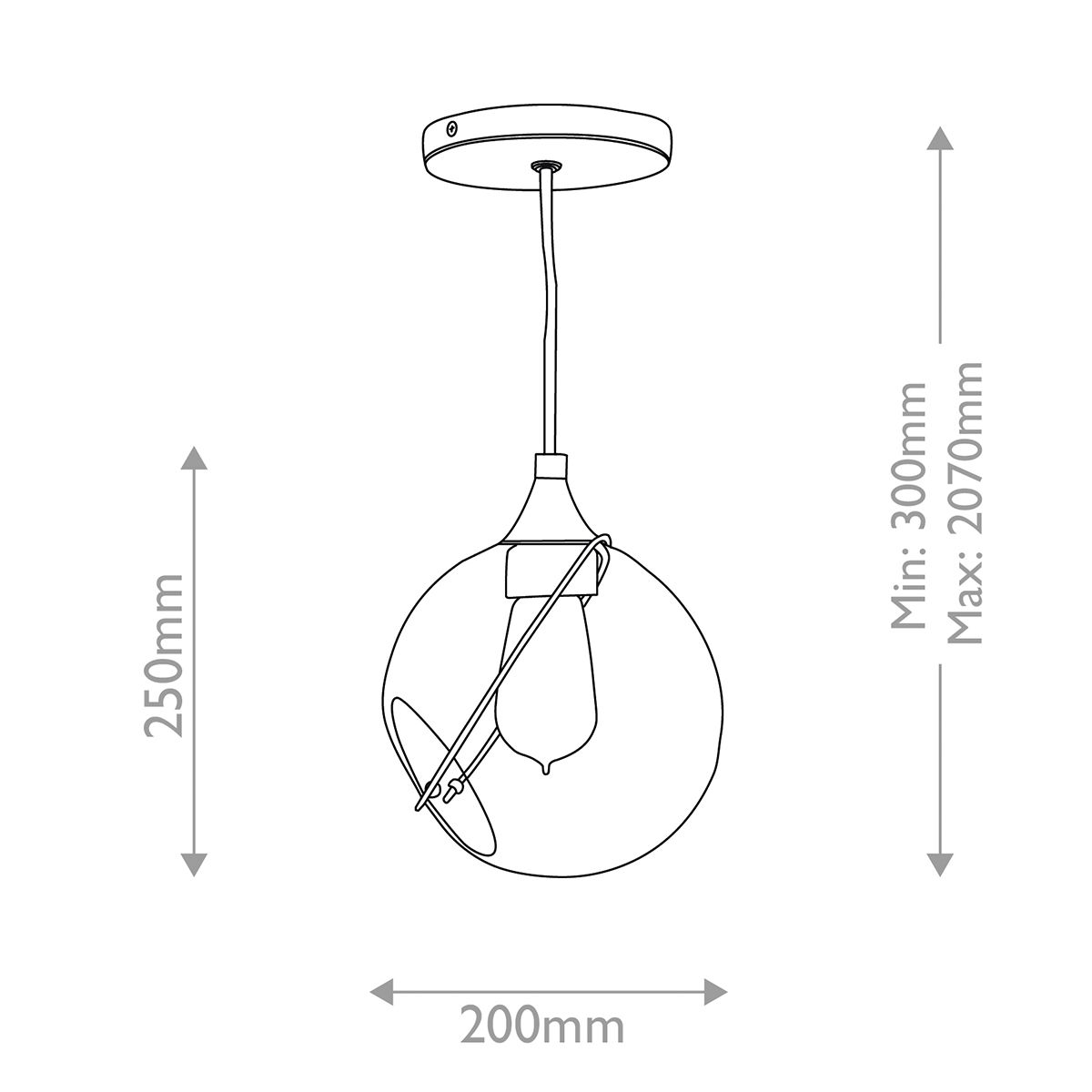 Quintiesse Skye 1 Light Small Pendant - Heritage Brass