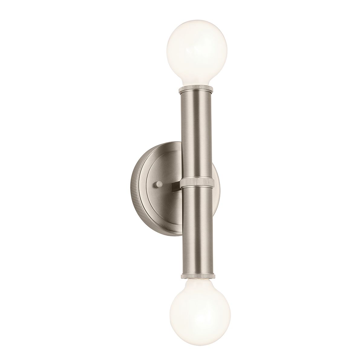 Quintiesse Torche 2 Light Wall Light - Brushed Nickel