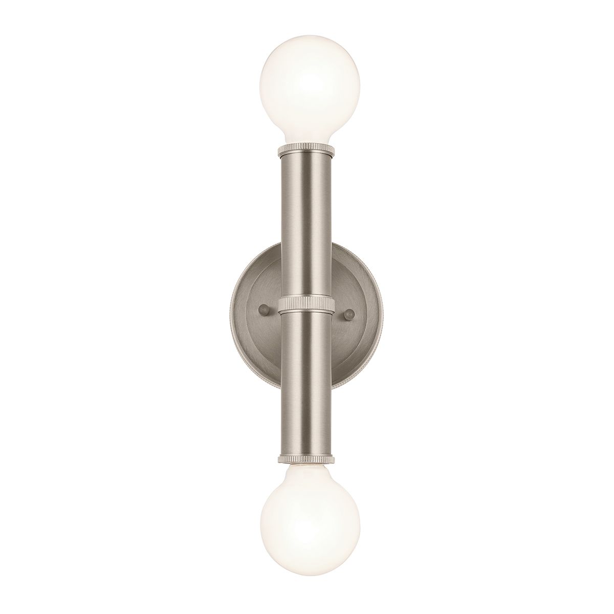 Quintiesse Torche 2 Light Wall Light - Brushed Nickel