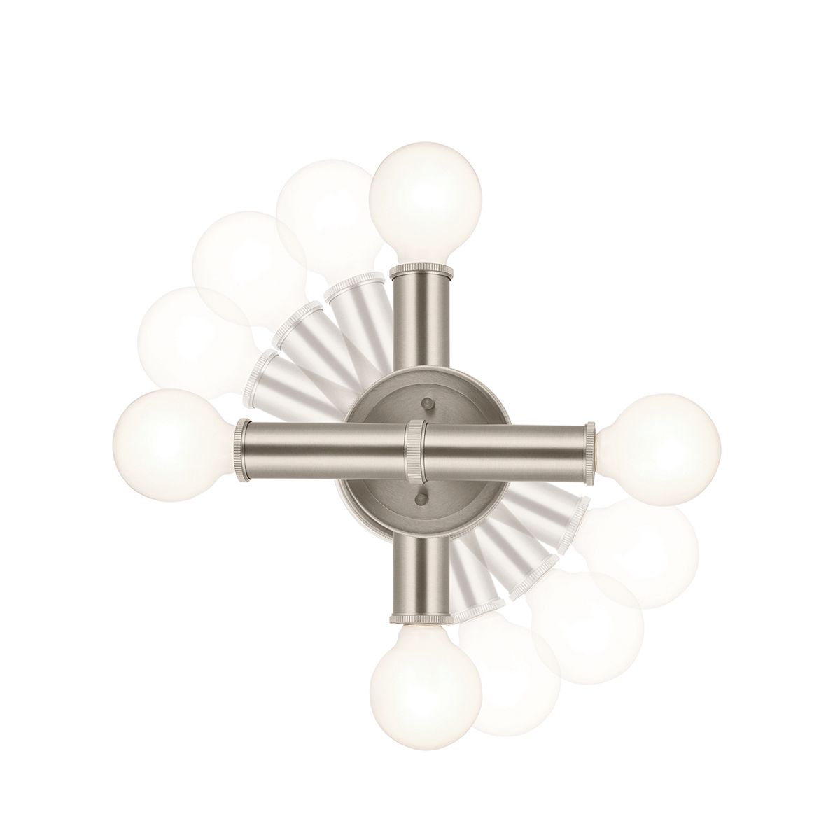 Quintiesse Torche 2 Light Wall Light - Brushed Nickel