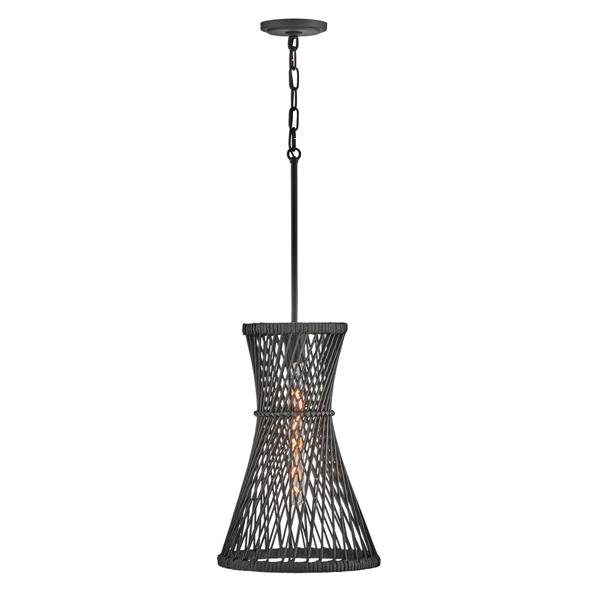 Quintiesse Twyla 1 Light Pendant - Black