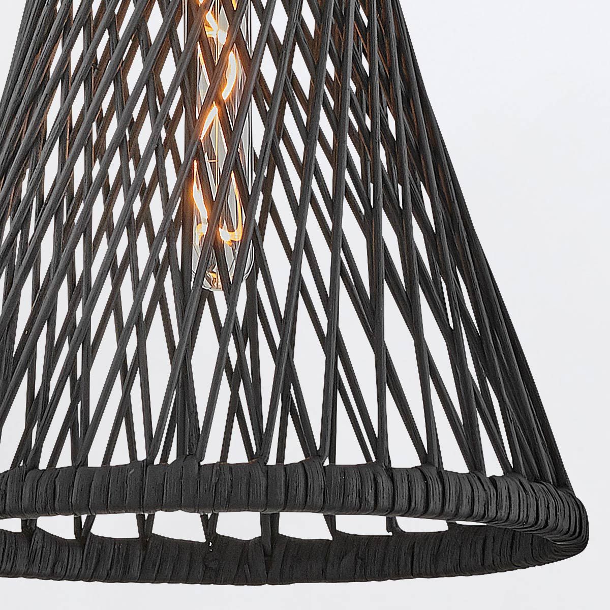 Quintiesse Twyla 1 Light Pendant - Black