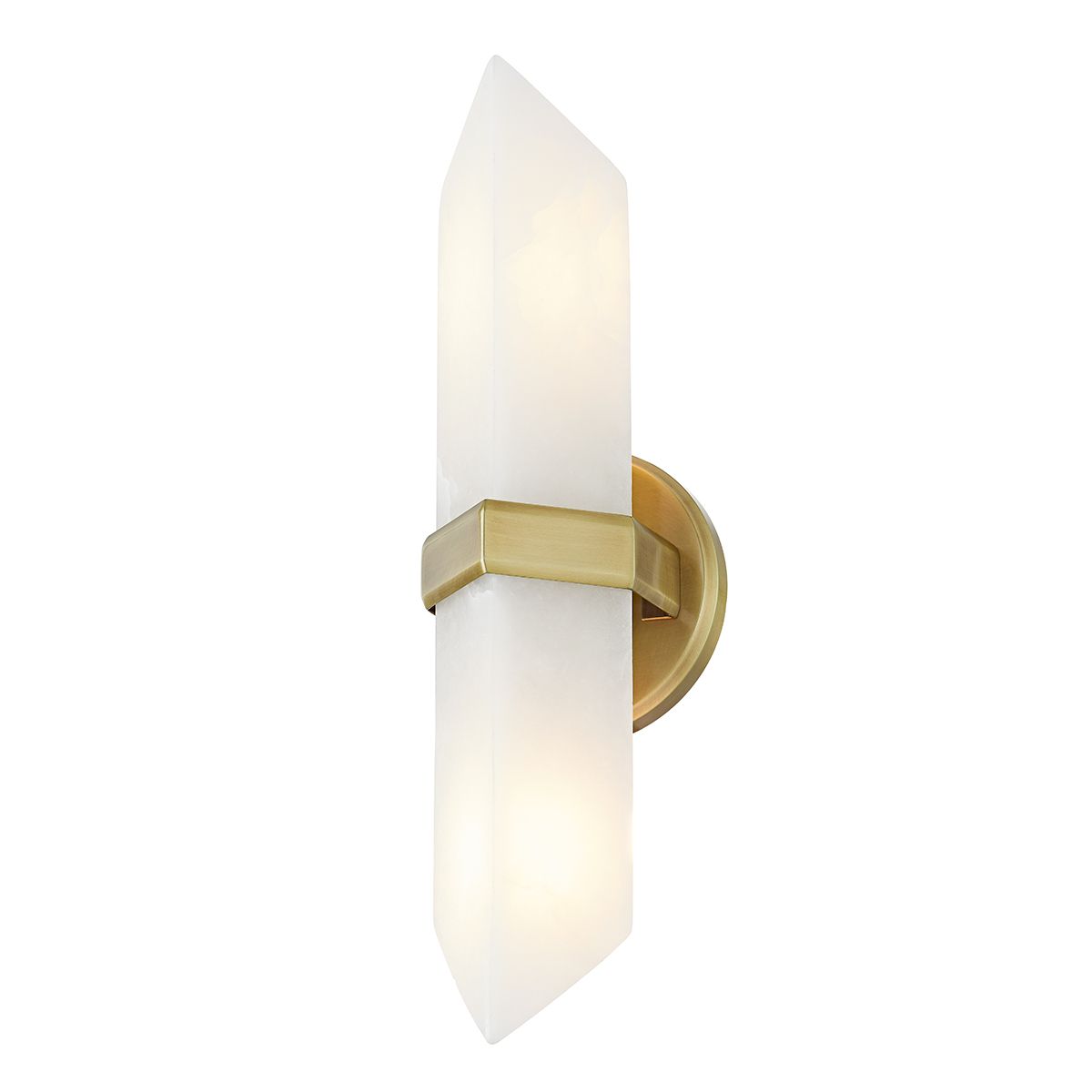 Quintiesse Valencia 2 Light Wall Light - Vintage Brass