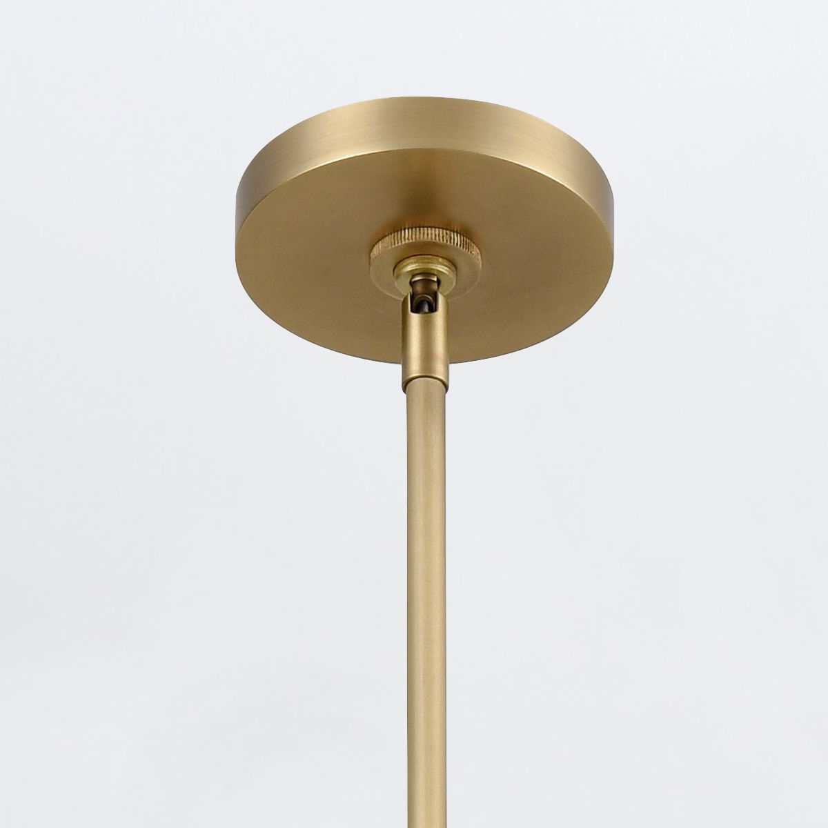 Quintiesse Valise LED Linear Pendant - Vintage Brass & Cognac Leather