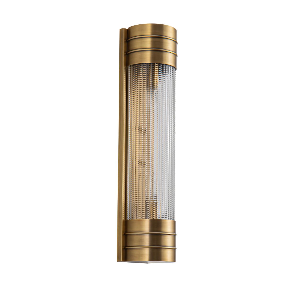 Quintiesse Willard 2 Light Linear Wall Light - Vintage Brass