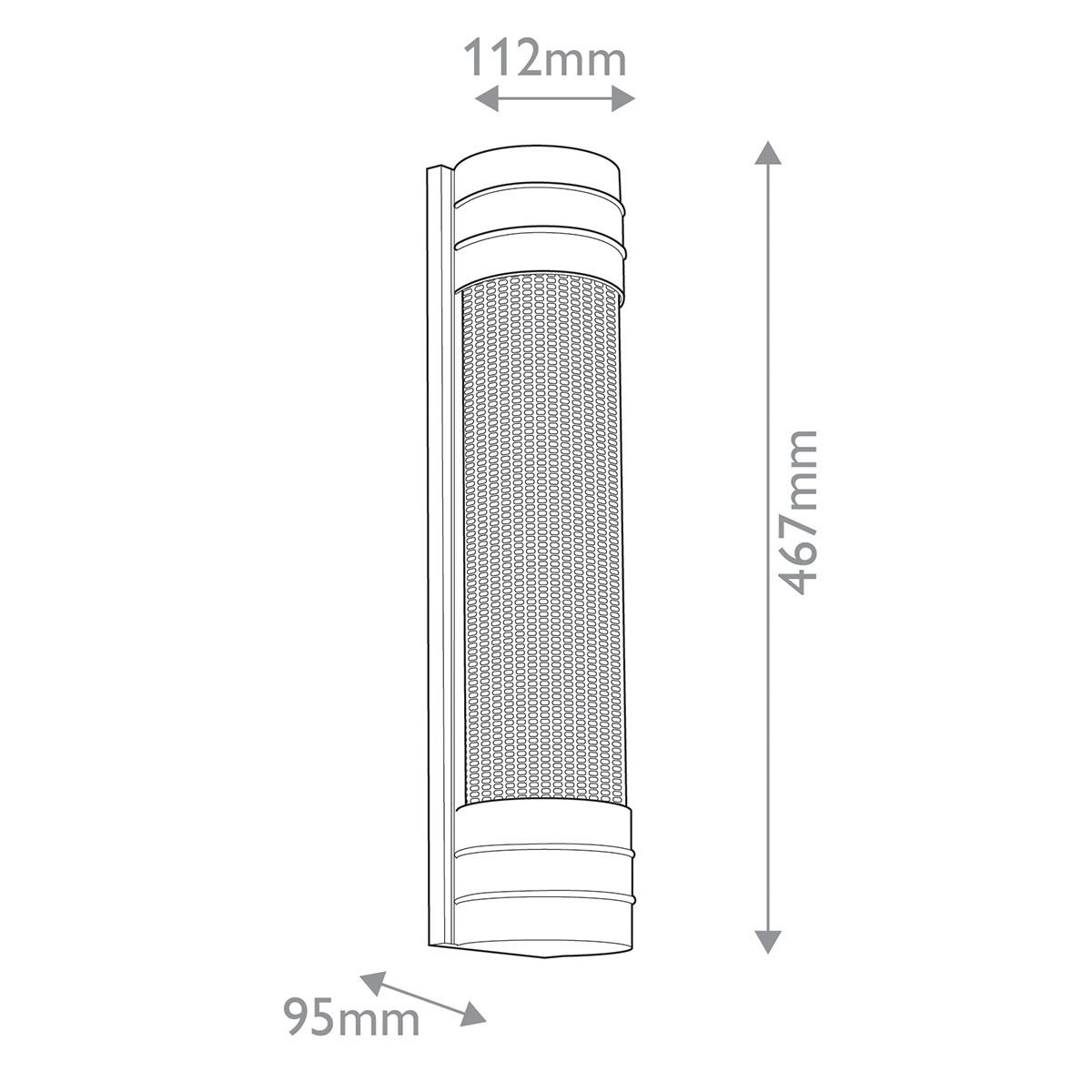 Quintiesse Willard 2 Light Linear Wall Light - Vintage Brass