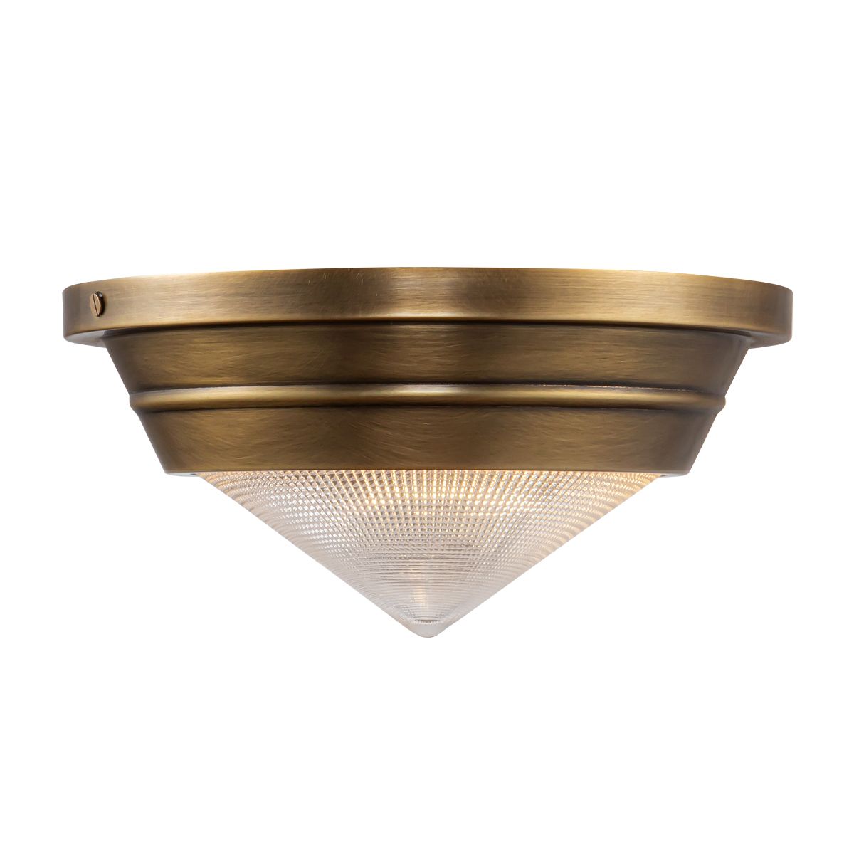 Quintiesse Willard 1 Light Small Flush - Vintage Brass
