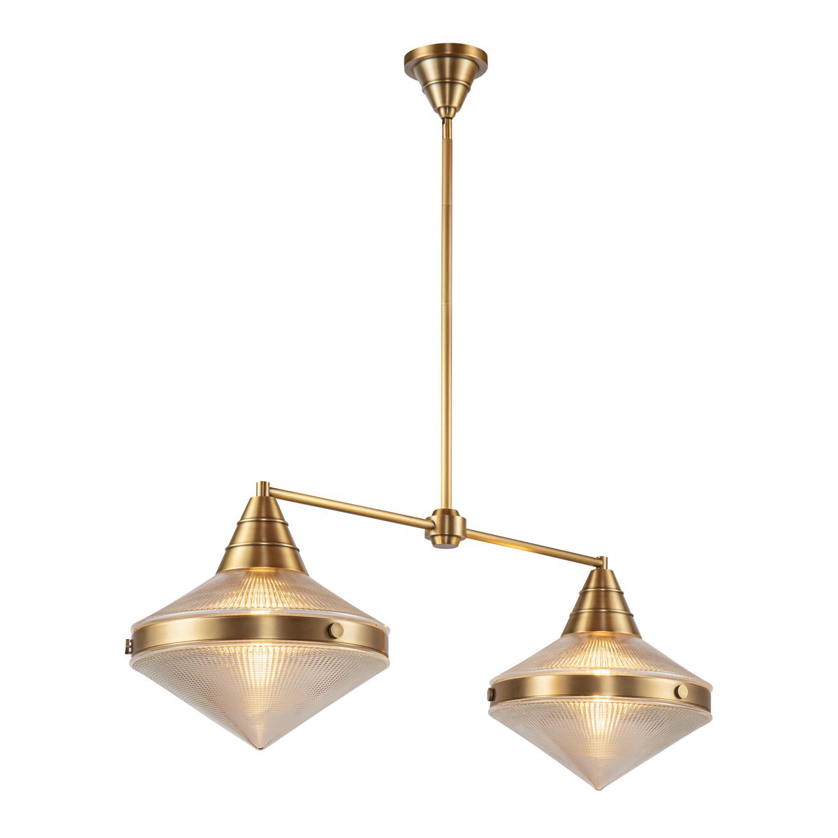 Quintiesse Willard 2 Light Linear Pendant - Vintage Brass