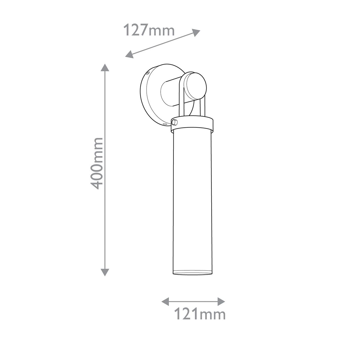 Quintiesse Wynwood 1 Light Wall Light - Urban Bronze