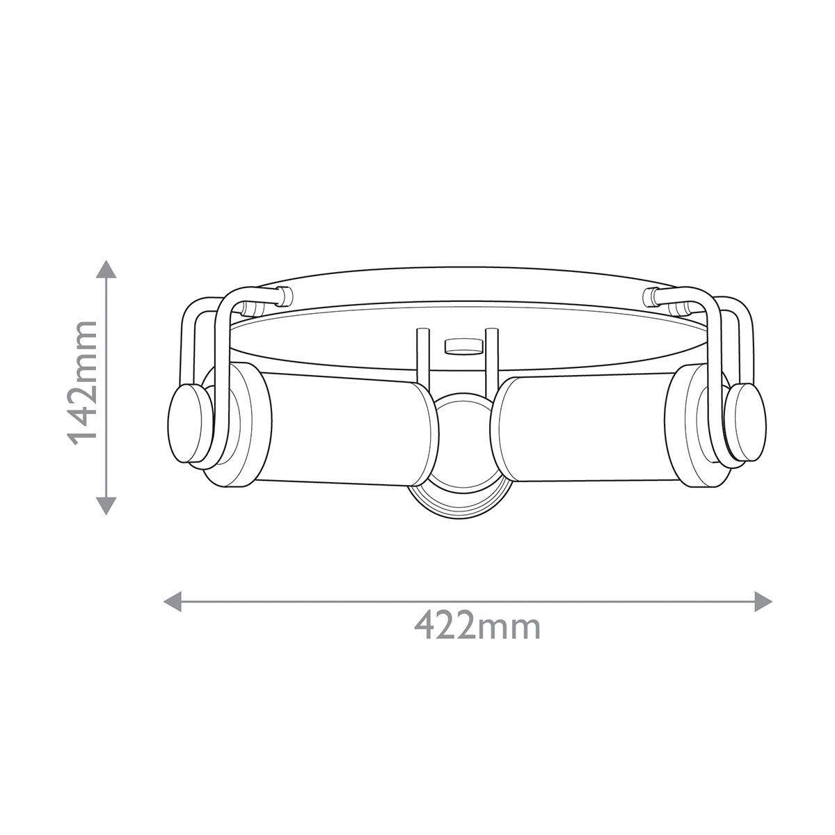 Quintiesse Wynwood 3 Light Flush - Urban Bronze