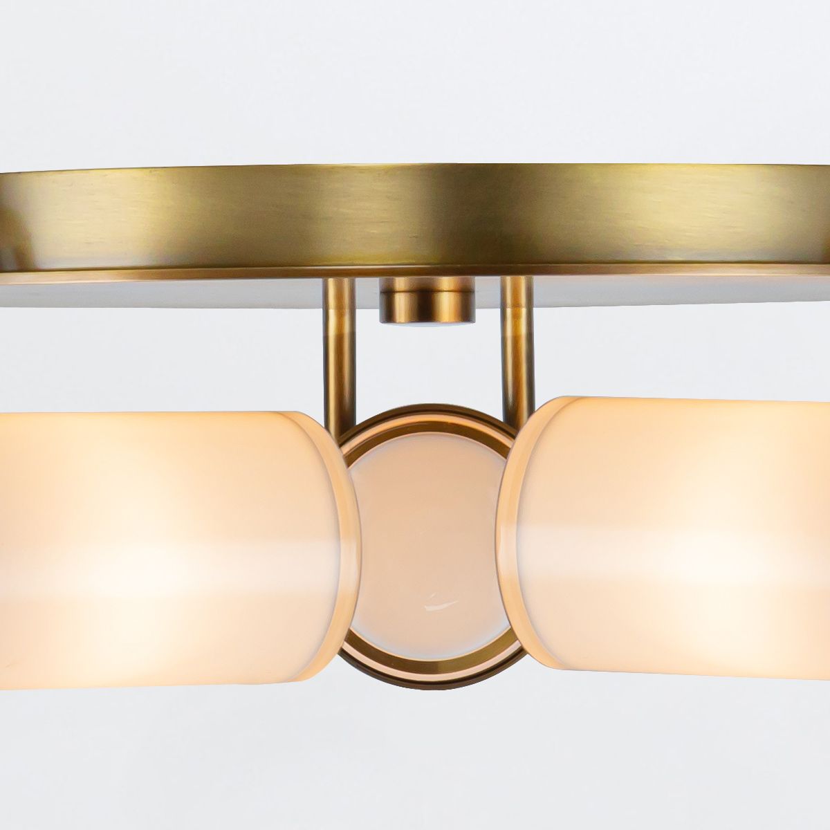 Quintiesse Wynwood 3 Light Flush - Vintage Brass