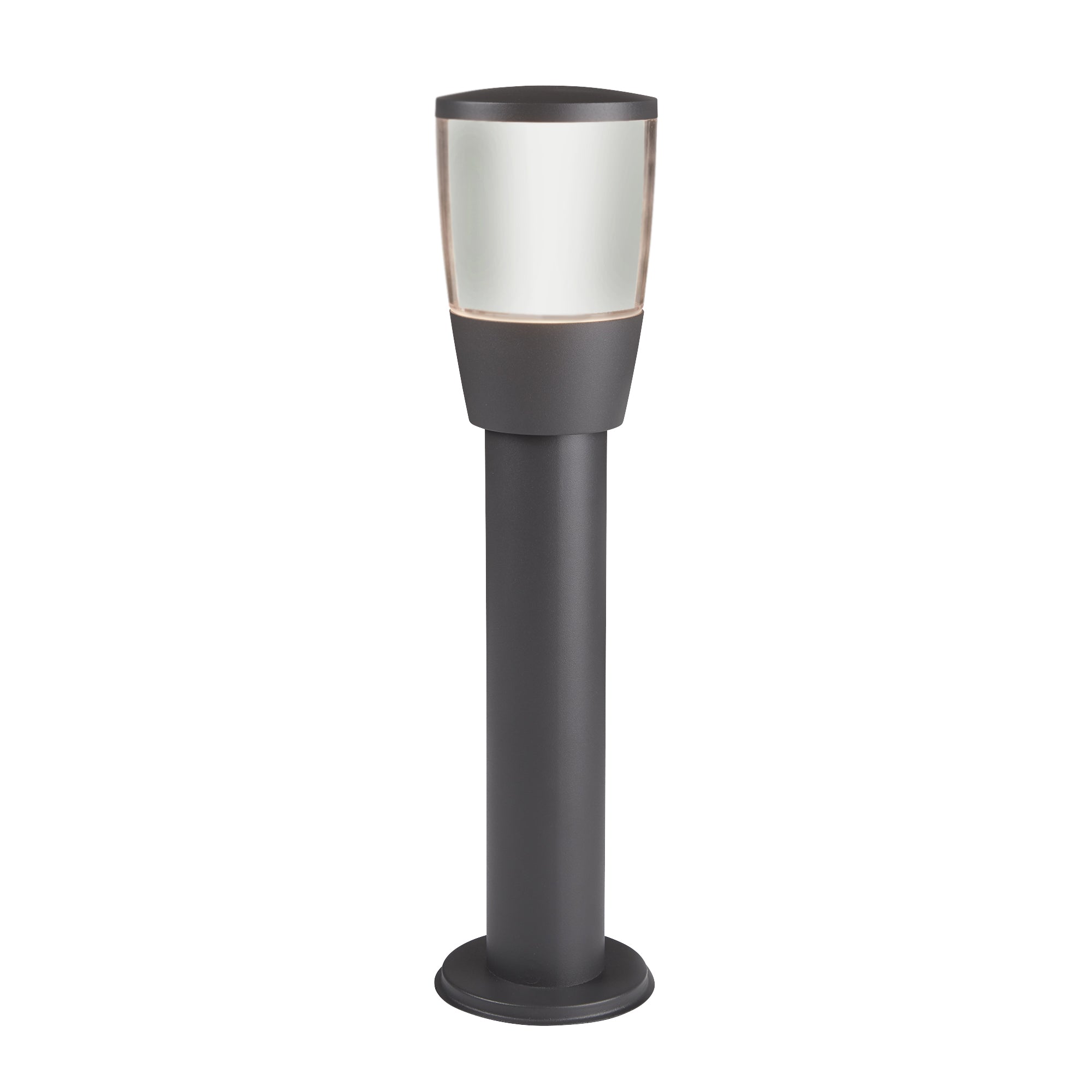 Searchlight Tees 450mm Outdoor Post - Grey & Polycarbonate