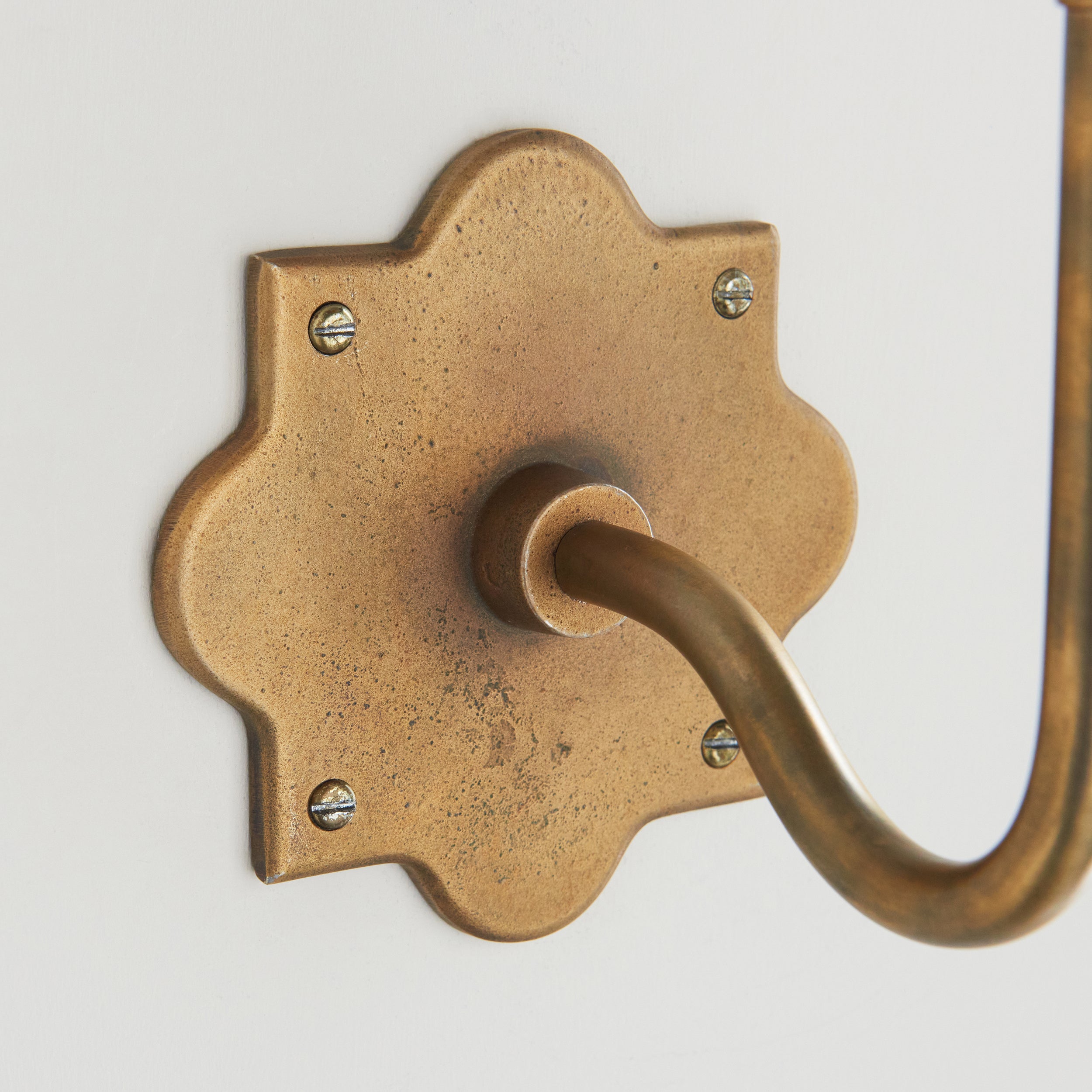 Endon Anvil Swan Wall Light - Antique Brass Plate