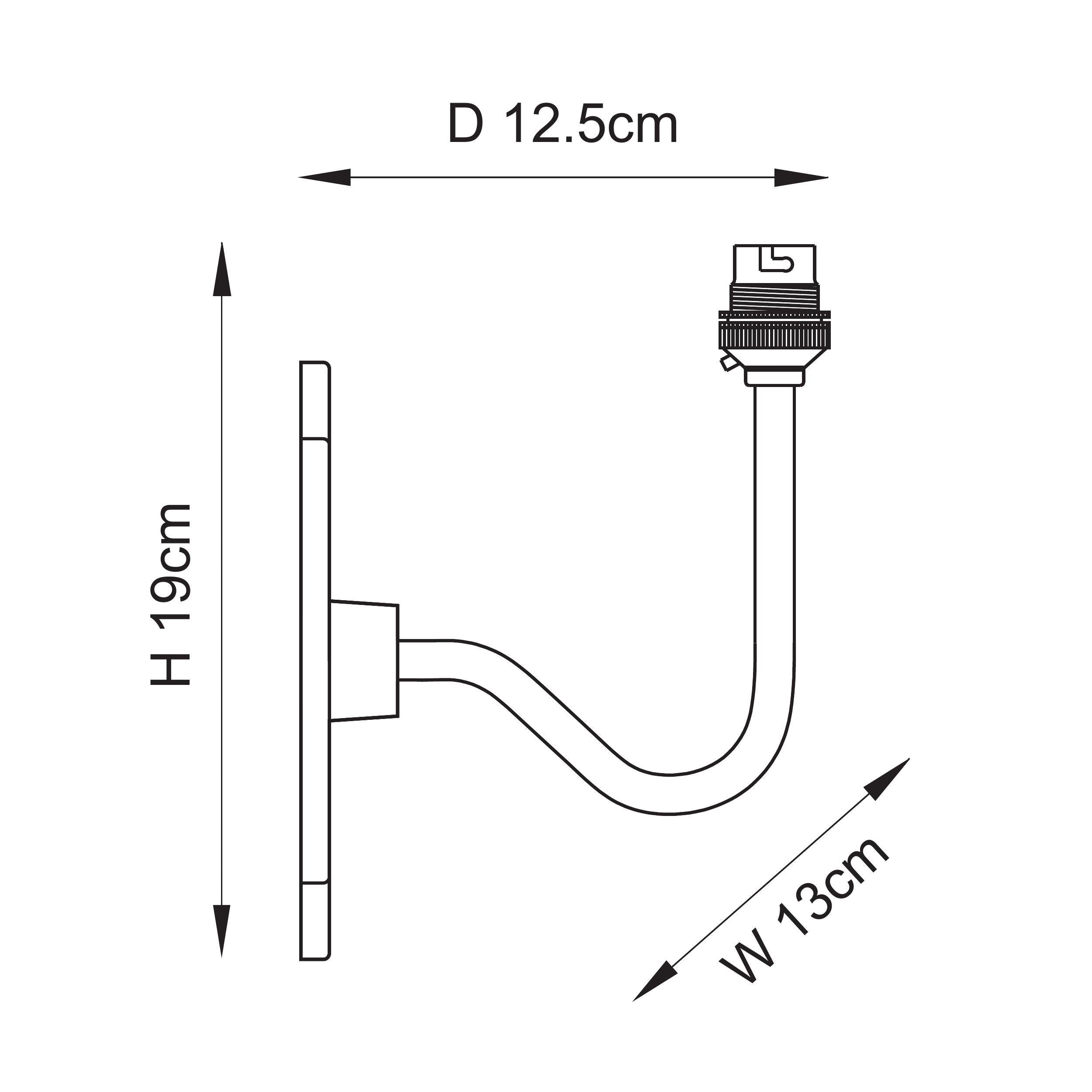 Endon Anvil Swan Wall Light - Antique Brass Plate