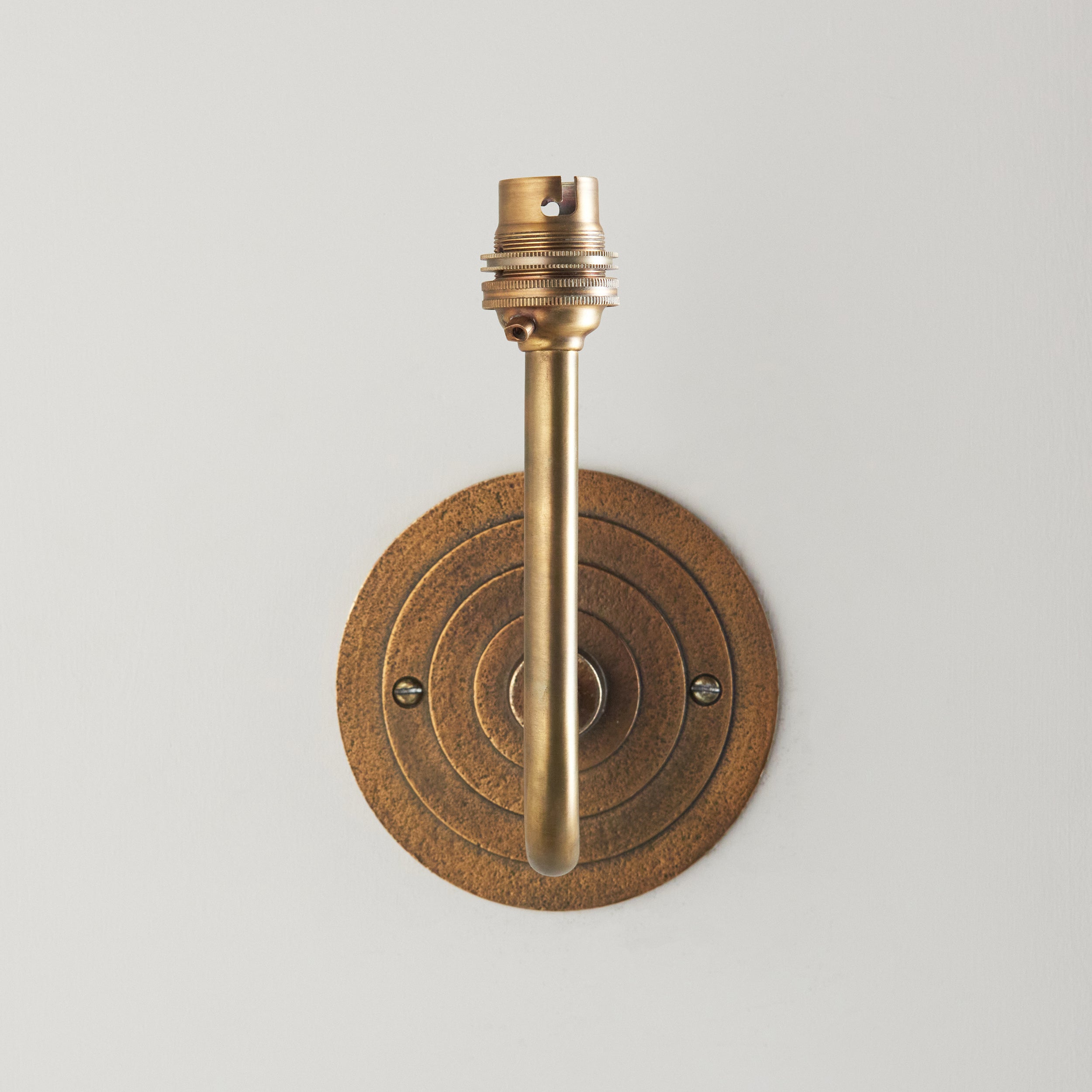Endon Halo Swan Wall Light - Antique Brass Plate