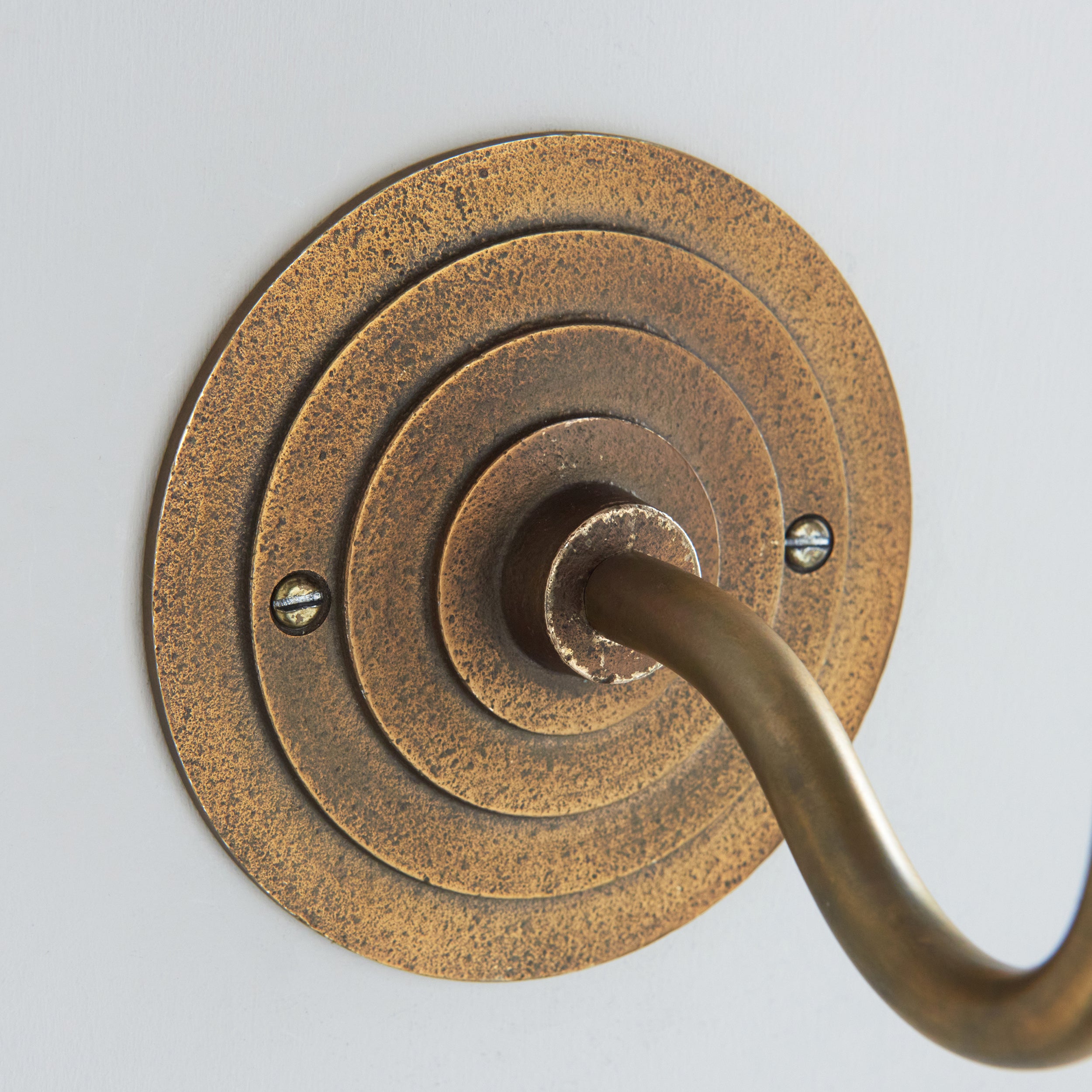 Endon Halo Swan Wall Light - Antique Brass Plate