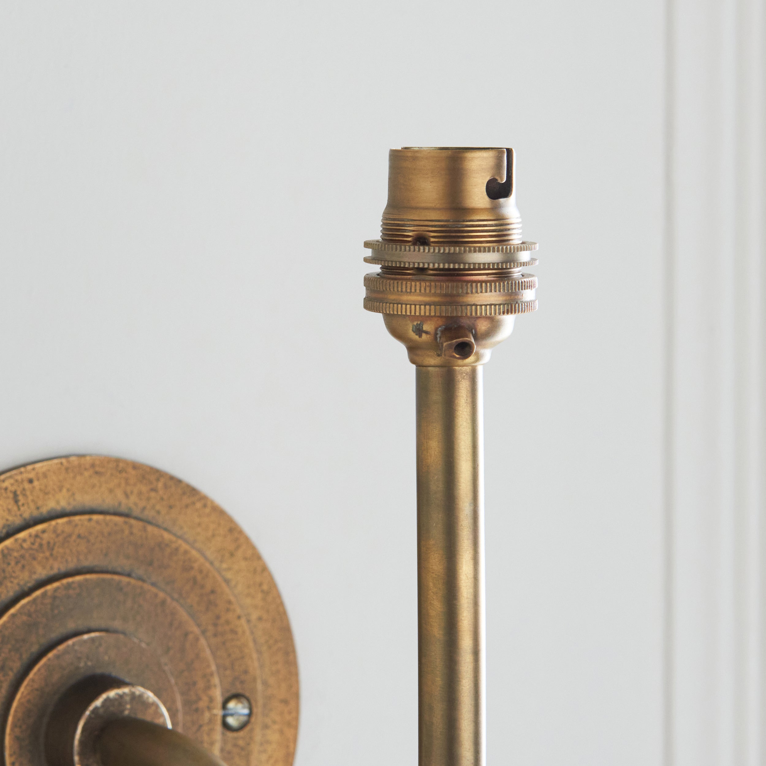 Endon Halo Swan Wall Light - Antique Brass Plate