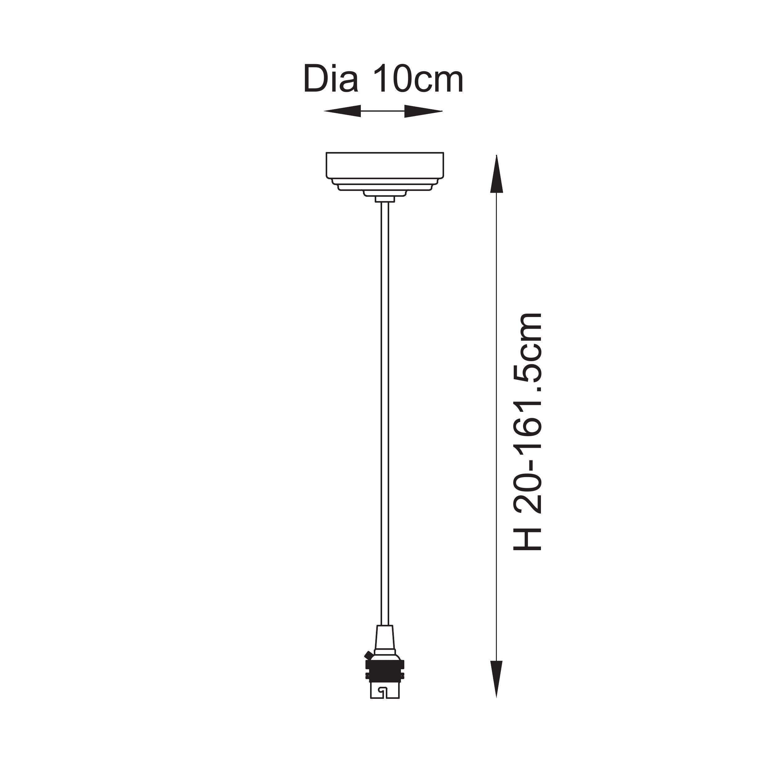Endon Eltham Cable Set - Brushed Aged Brass Plate & Black Braided Flex