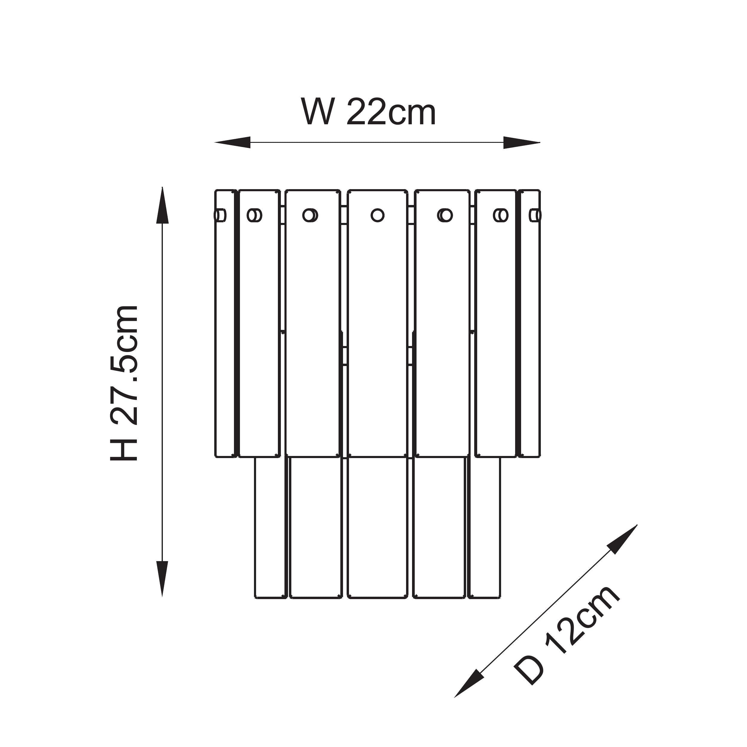 Endon Karine Wall Light - Brushed Aged Brass Plate & Clear Handmade Textured Glass