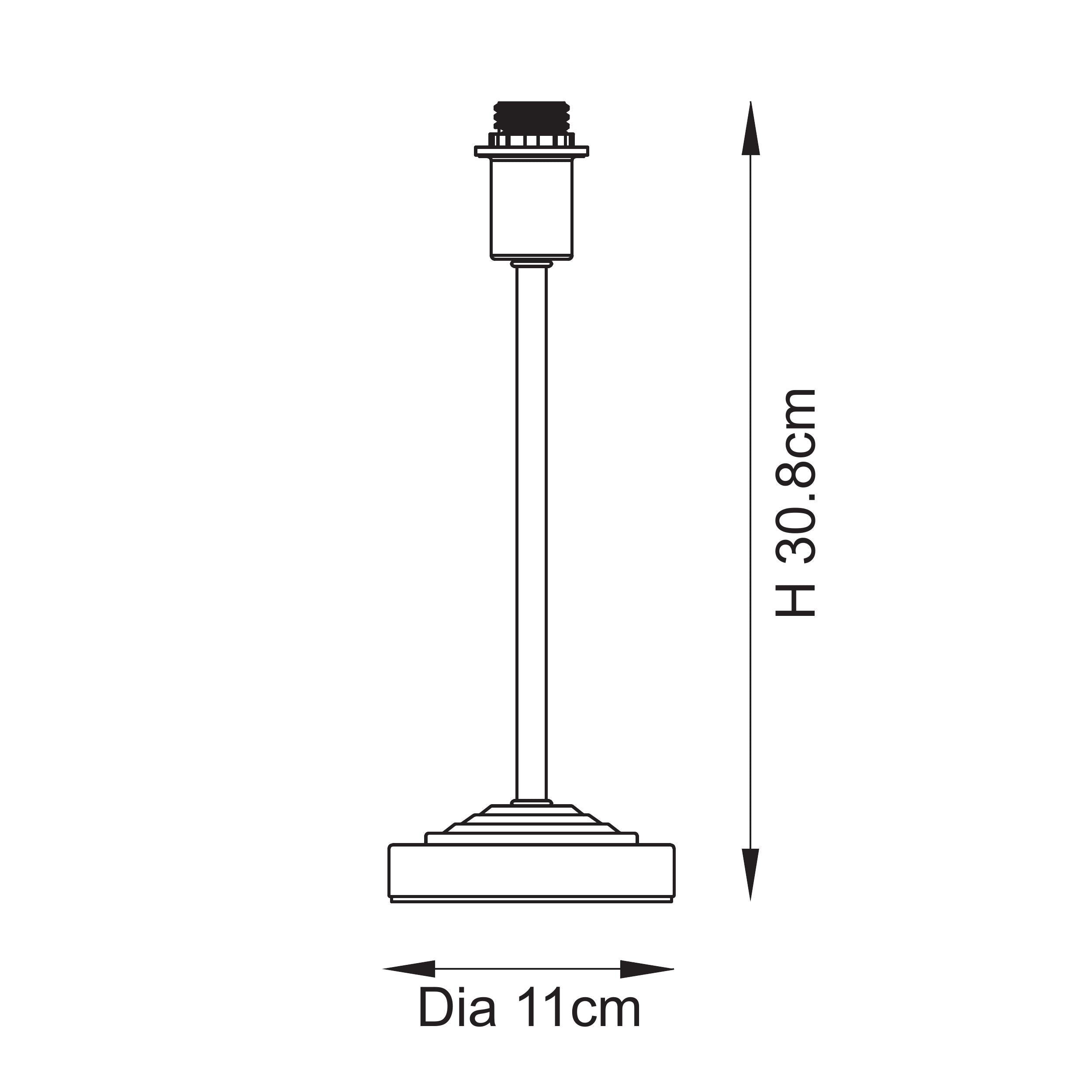 Endon Rise Table - Base Only - Vintage Brass Finish