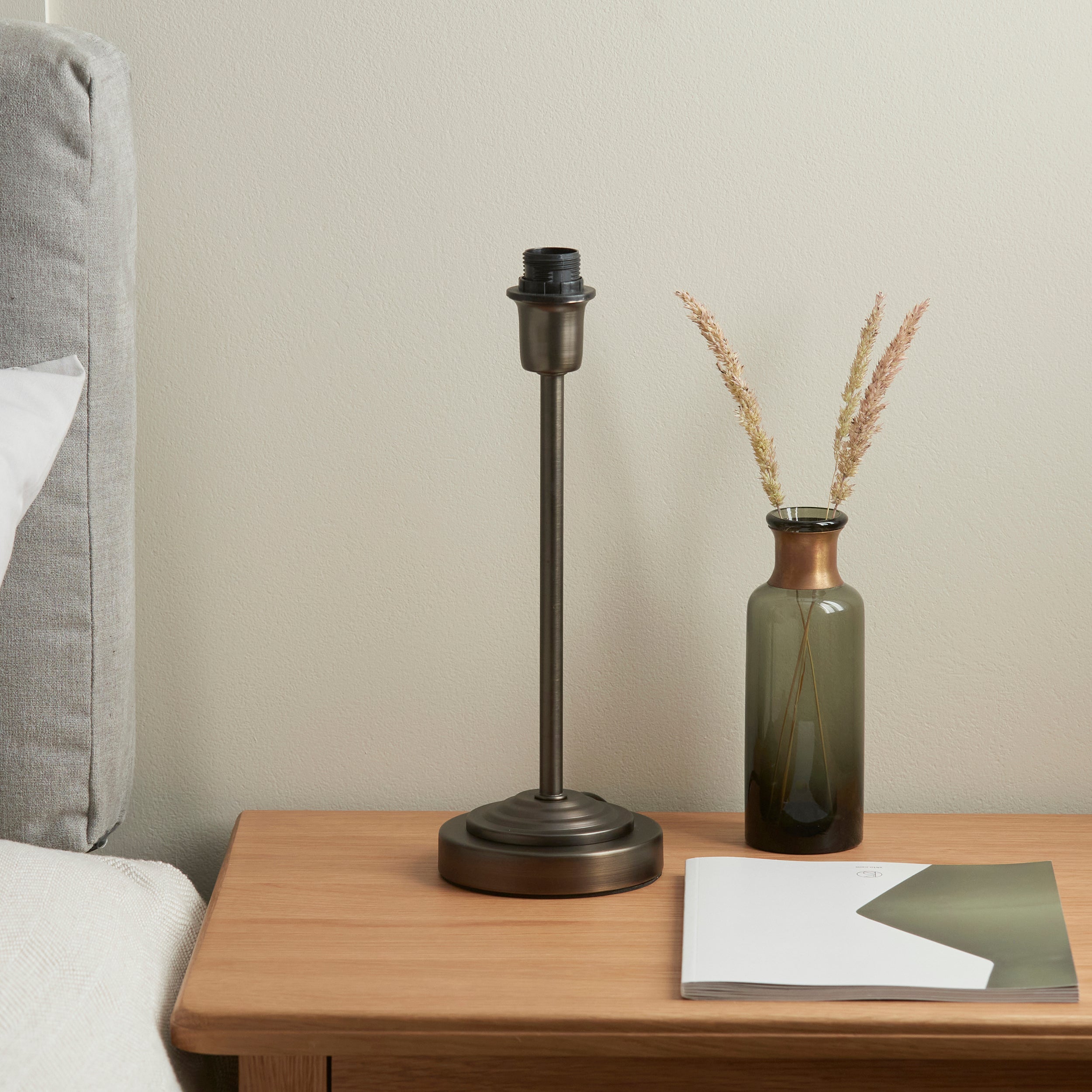 Endon Rise Table - Base Only - Dark Antique Bronze Plate