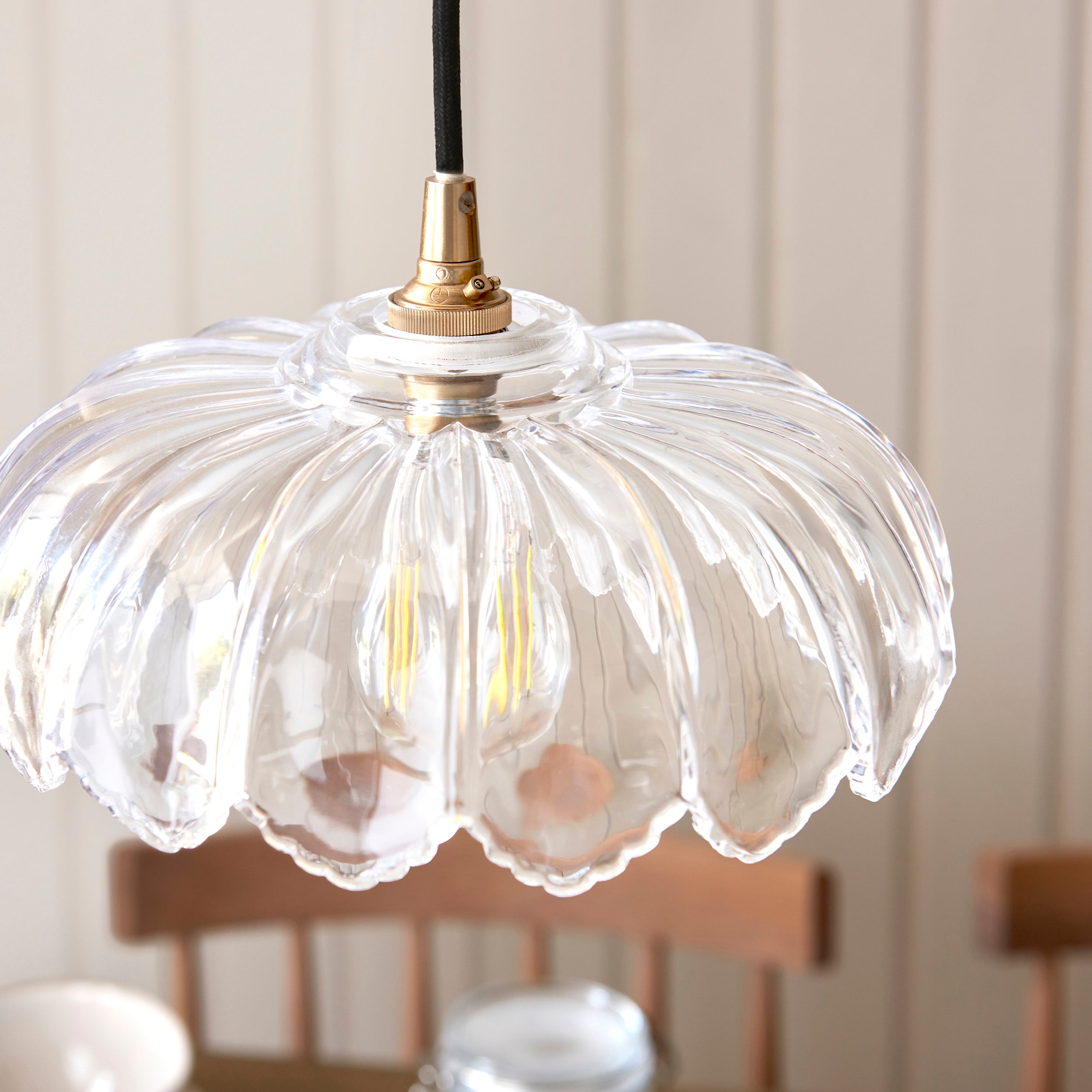 Endon Camellia Easyfit Pendant - Shade Only - Clear Glass