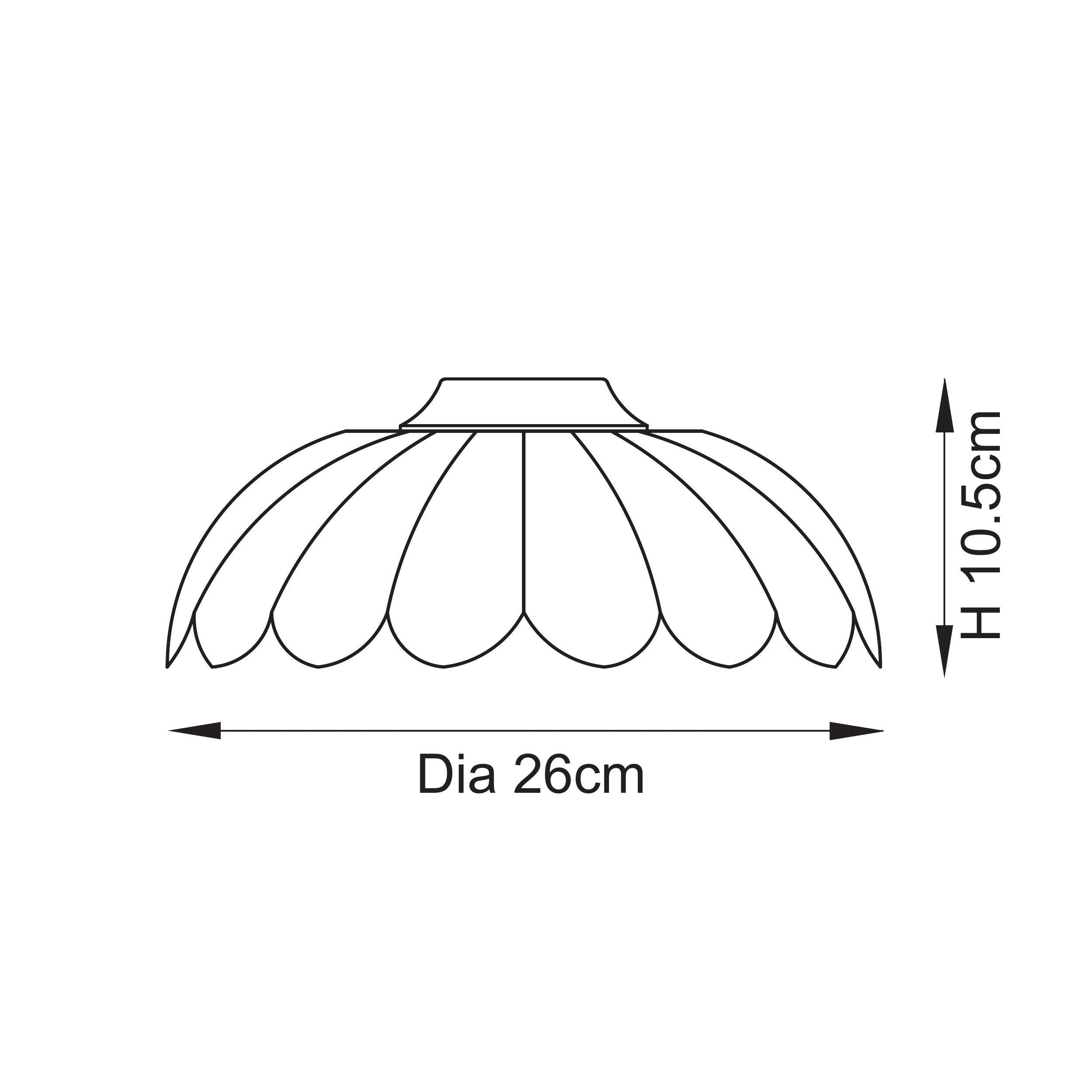 Endon Camellia Easyfit Pendant - Shade Only - Clear Glass