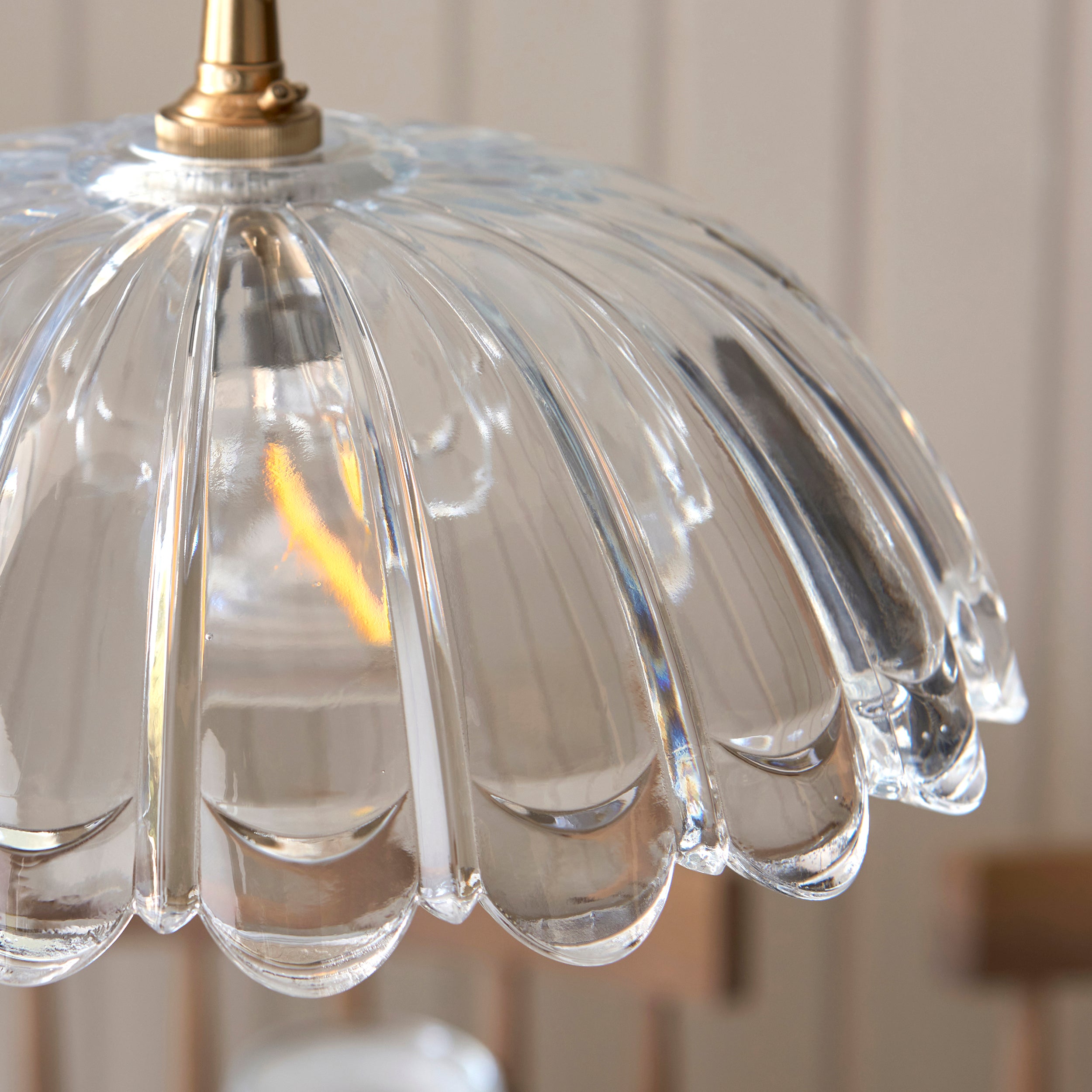 Endon Carnation Easyfit Pendant Shade Only - Clear Glass