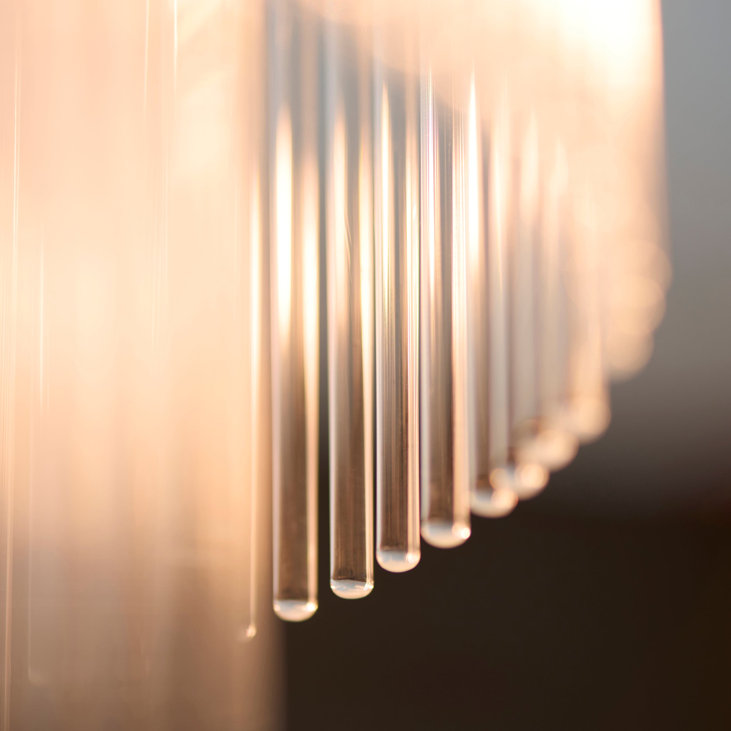 Endon Marietta Flush   - Antique Brass Plate & Clear Glass