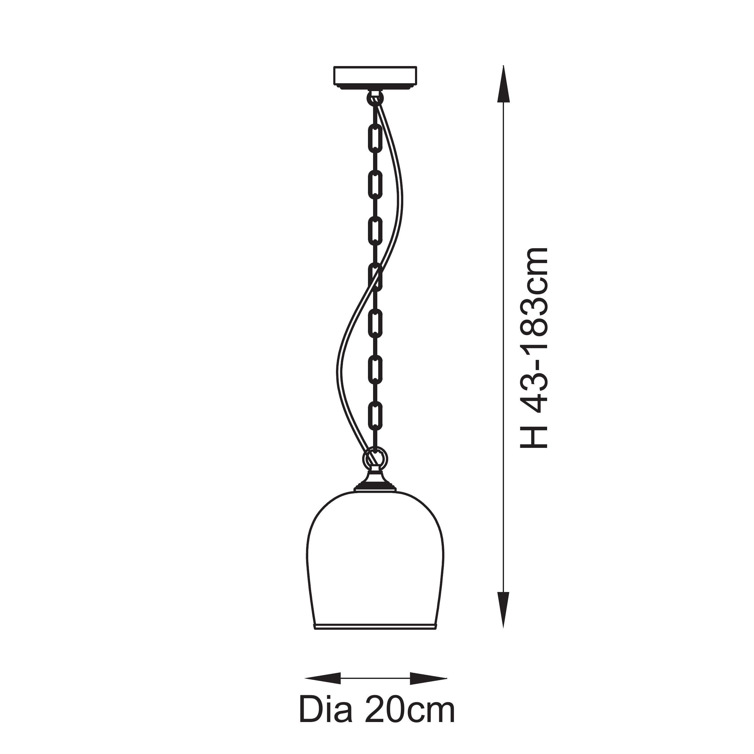 Endon Ashcroft Pendant - Brushed Aged Brass Plate & Clear Glass