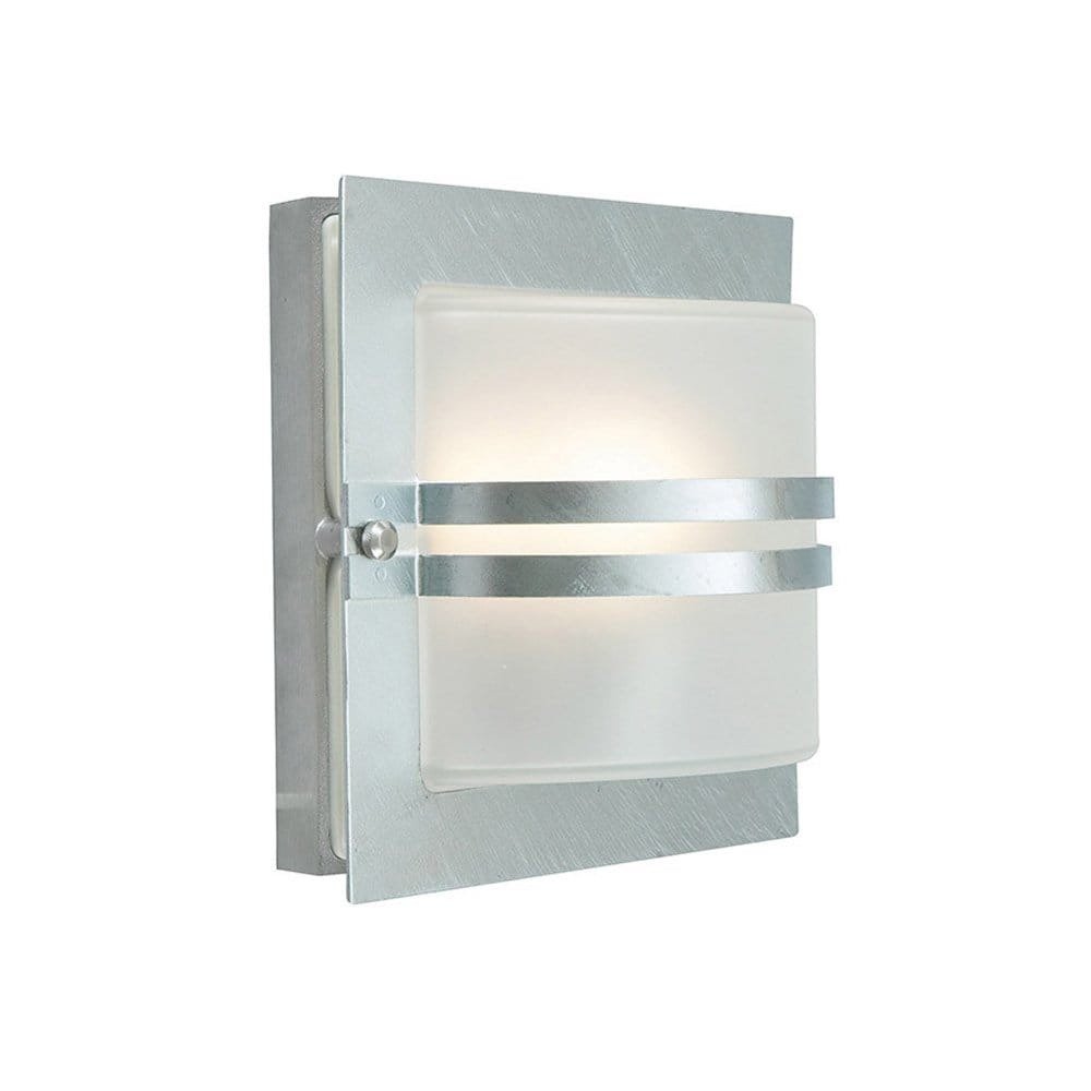 Norlys Bern Single Wall Lantern - Galvanised with Clear Glass