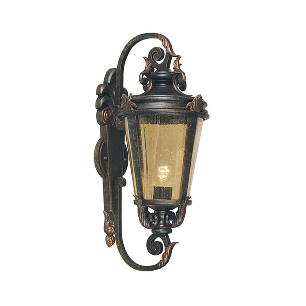 Elstead Baltimore Single Large Wall Lantern - Weathered Bronze