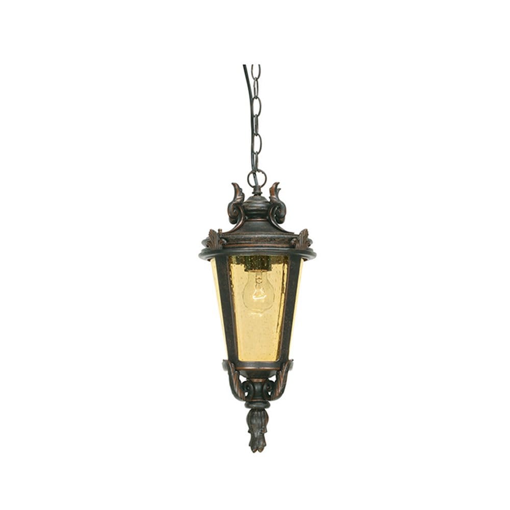 Elstead Baltimore Single Large Chain Lantern - Weathered Bronze