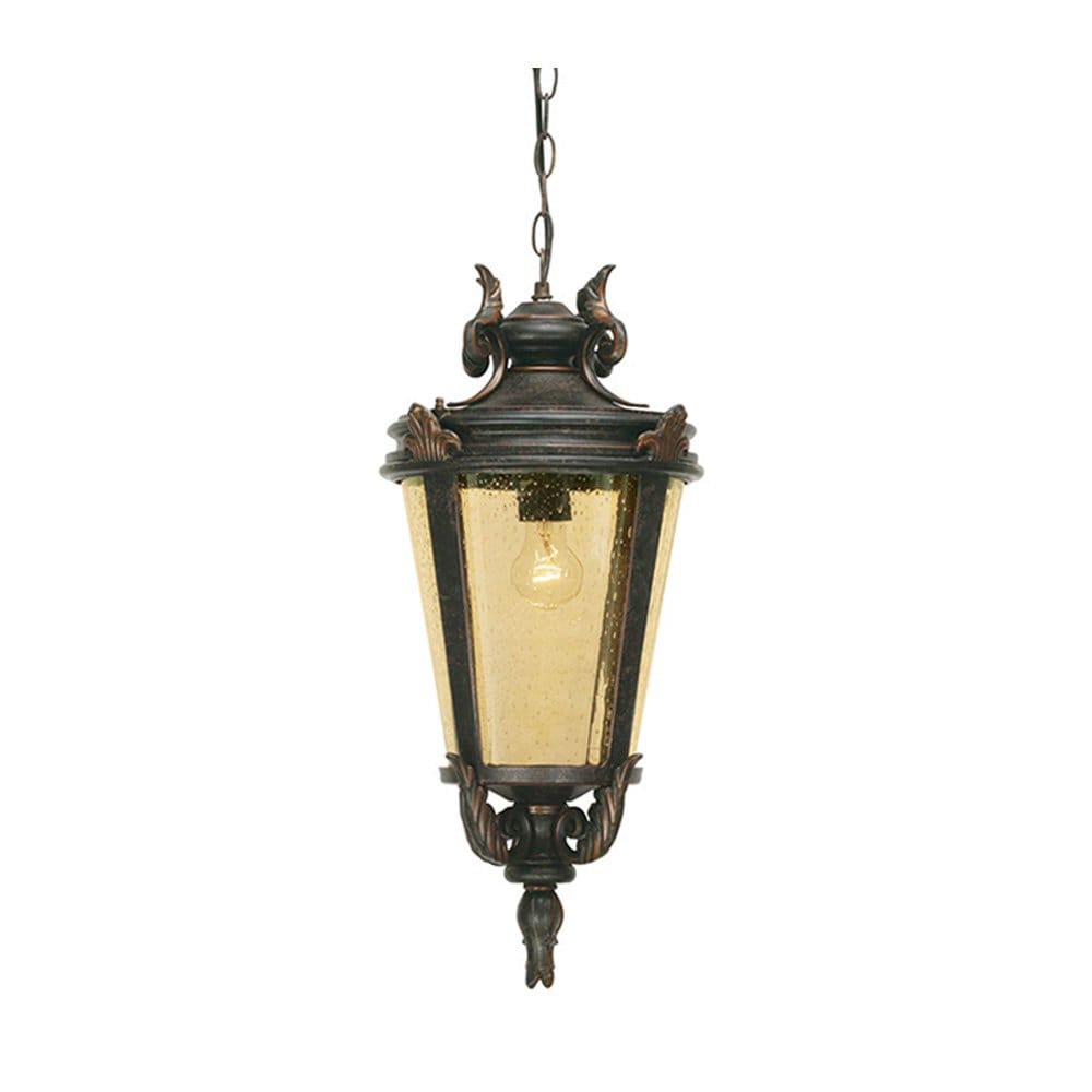 Elstead Baltimore Single Medium Chain Lantern - Weathered Bronze
