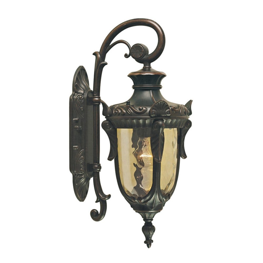 Elstead Philadelphia Single Medium Wall Down Lantern - Old Bronze
