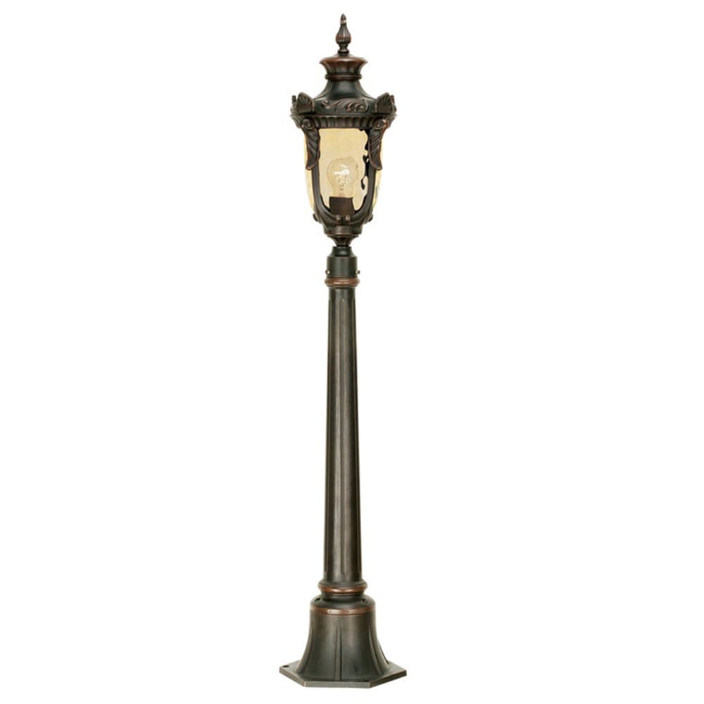 Elstead Philadelphia Single Medium Pillar - Old Bronze