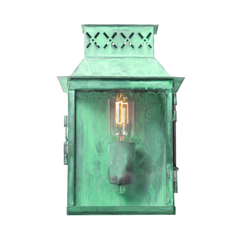 Elstead Lambeth Palace Single Wall Lantern - Verdigris