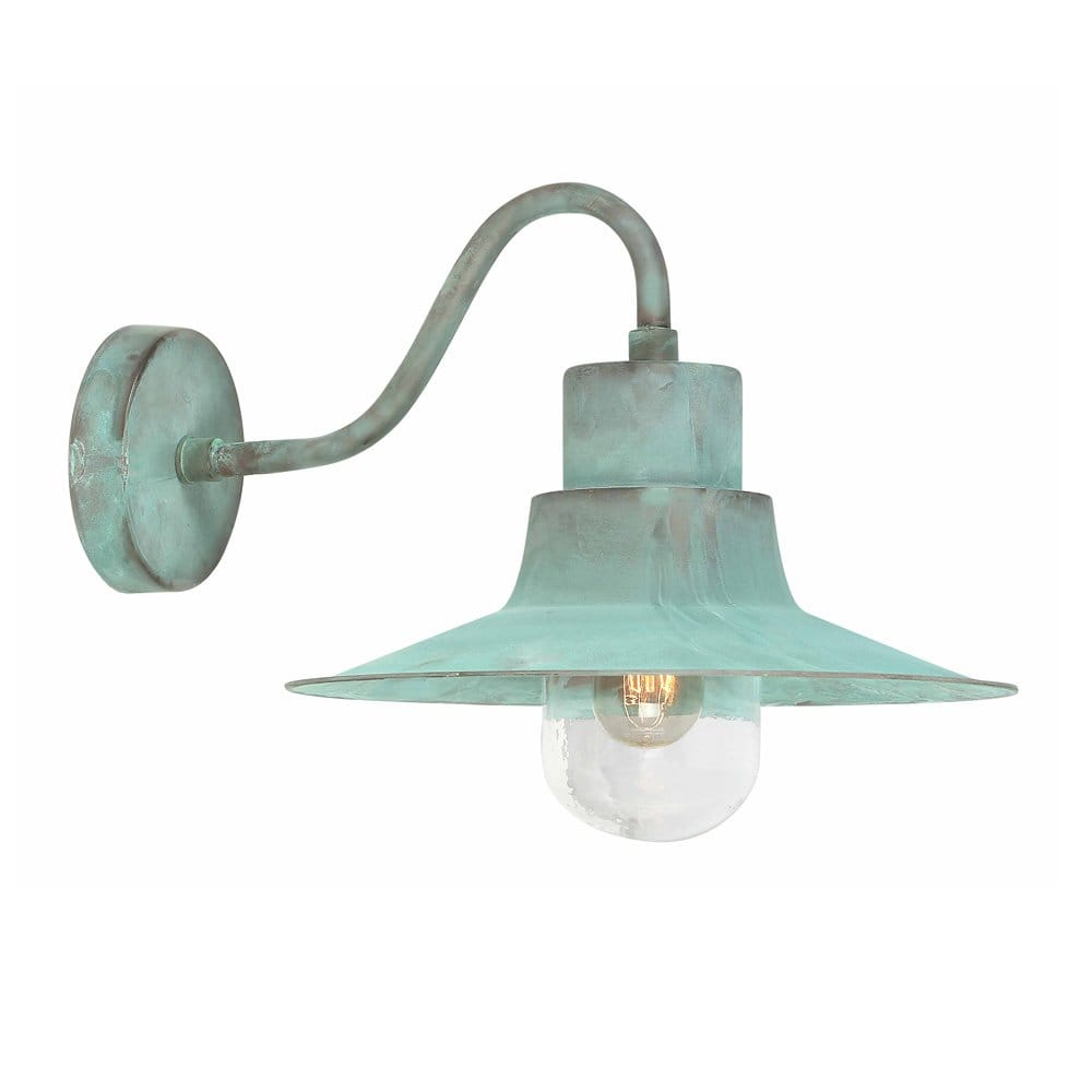 Elstead Sheldon Single Wall Lantern - Verdigris