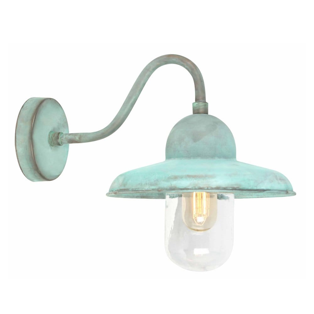 Elstead Somerton Single Wall Lantern - Verdigris