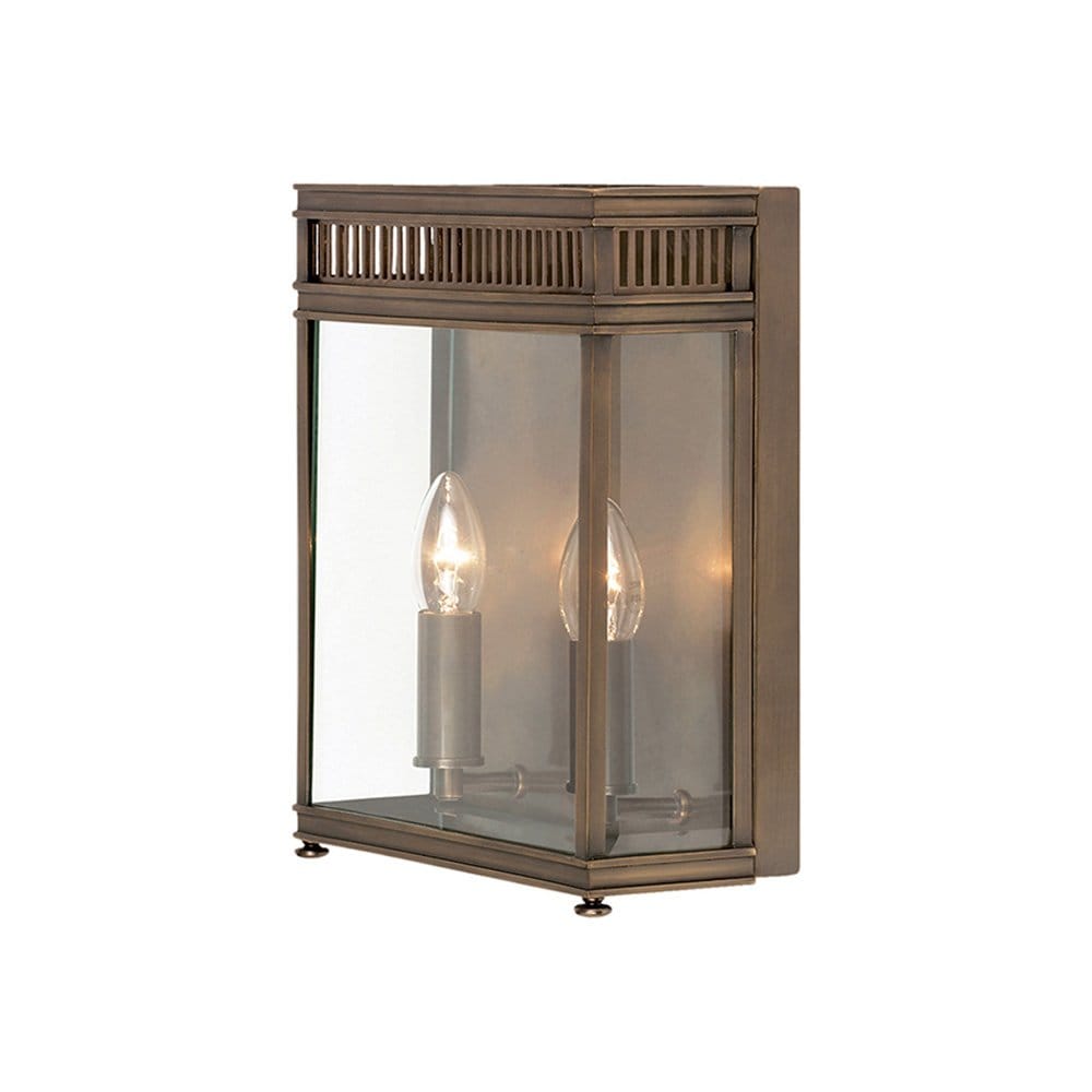 Elstead Holborn 2 Light Medium Half Lantern - Dark Bronze